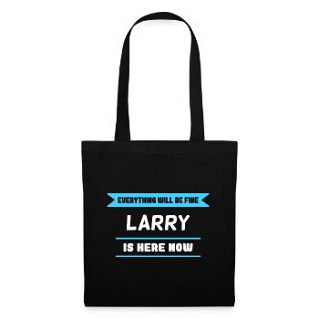 Larry Name Saying für stolze Larrys - Stoffbeutel - Schwarz - Vorne