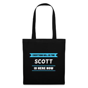 Scott Name Spruch für stolze Schotten - Stoffbeutel - Schwarz - Vorne