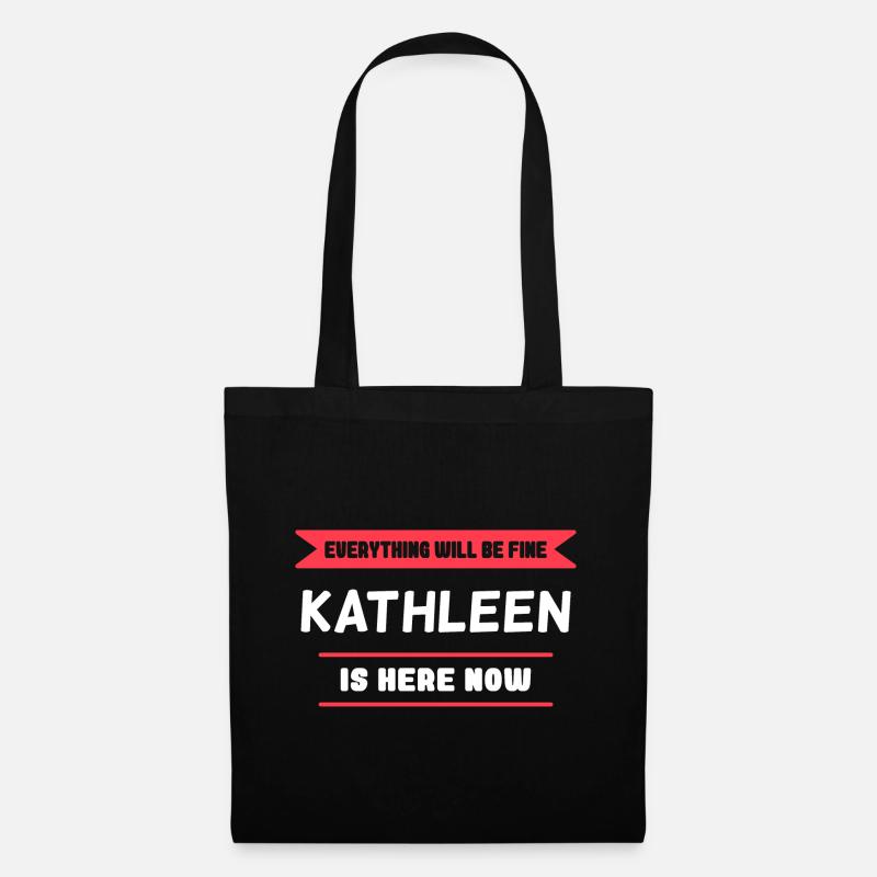 Kathleen Name Spruch für stolze Kathleens - Stoffbeutel - Schwarz