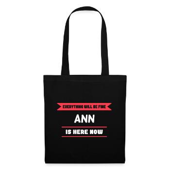 Ann Name Saying für stolze Anns - Stoffbeutel - Schwarz - Vorne