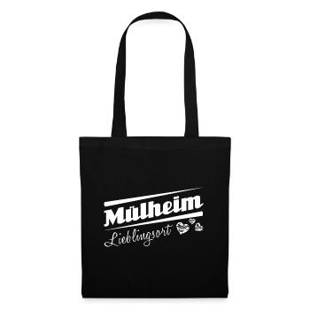 Mülheim - Lieblingsort mit Stadtnamen - Stoffbeutel - Schwarz - Vorne