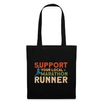 Running Half Marathon Jogging Gift - Tote Bag - black - Front
