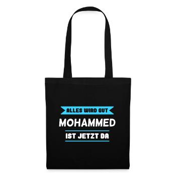 Mohammed Name Design für stolze Mohammeds - Stoffbeutel - Schwarz - Vorne