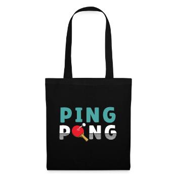 Ping Pong / Table Tennis Sport Design - Tote Bag - black - Front