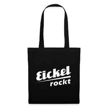 Eickel rockt - Textdesign mit Stadtnamen - Stoffbeutel - Schwarz - Vorne