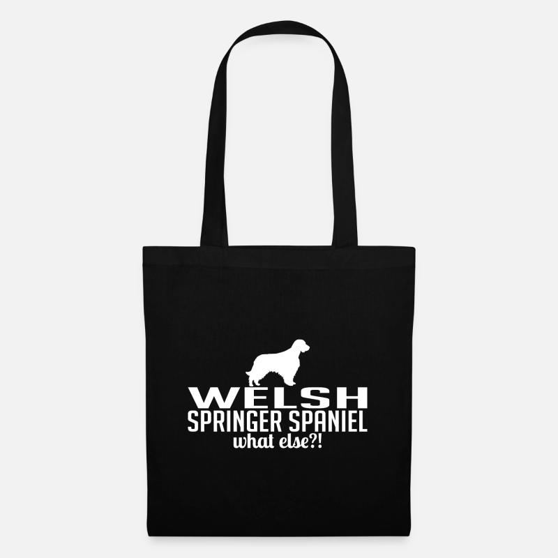 WELSH SPRINGER SPANIEL what else Hunde Wilsigns - Stoffbeutel - Schwarz