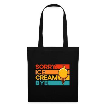 Désolé Ice Cream Bye Bye Ice Cream Gift - Sac en tissu - noir - Devant