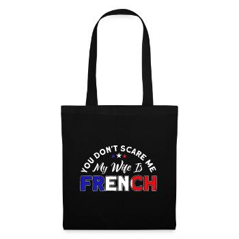 French Flag French Roots Gift - Tote Bag - black - Front