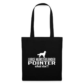 LARGE MUNSTERLANDER POINTER what else Wilsigns - Stoffbeutel - Schwarz - Vorne