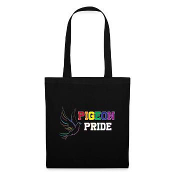 Pigeon Pride LGBTQIA Design pour les amoureux des pigeons - Sac en tissu - noir - Devant