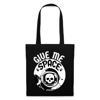 Give Me Space - Introvertiert Abstand Platz Einsam - Stoffbeutel - Schwarz - Vorne