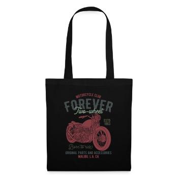 Cadeau de motard moto motard - Sac en tissu - noir - Devant