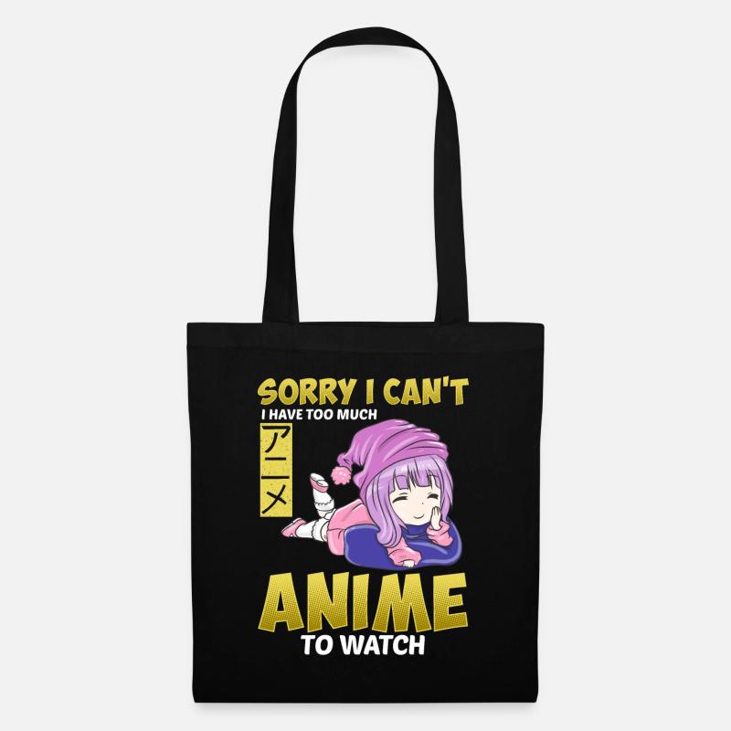 Anime Japan Comic Cartoon - Stoffbeutel - Schwarz