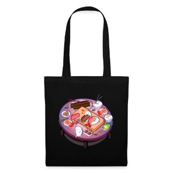 Sushi Food Nahrung Asia Japan - Stoffbeutel - Schwarz - Vorne