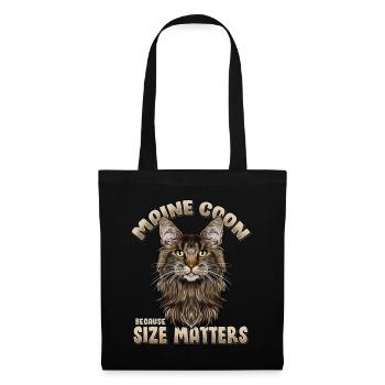 Maine Coon Cat - Tote Bag - black - Front