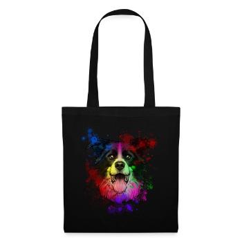 Australian Shepherd - Stoffbeutel - Schwarz - Vorne