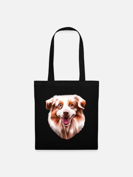 Australian Shepherd Aussie - Sac en tissu - noir