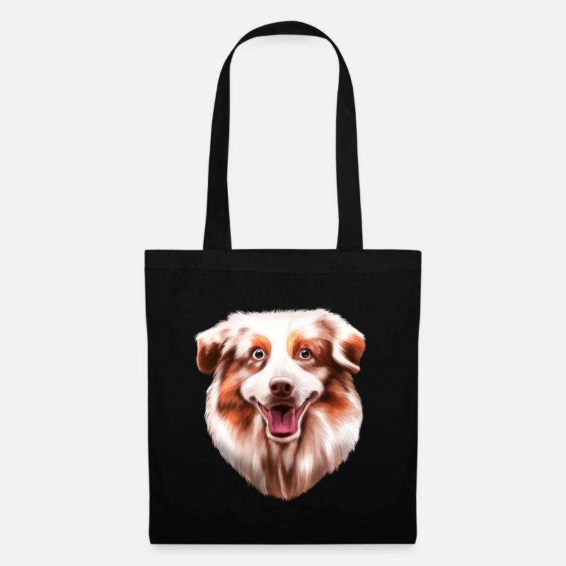 Australian Shepherd Aussie - Sac en tissu - noir