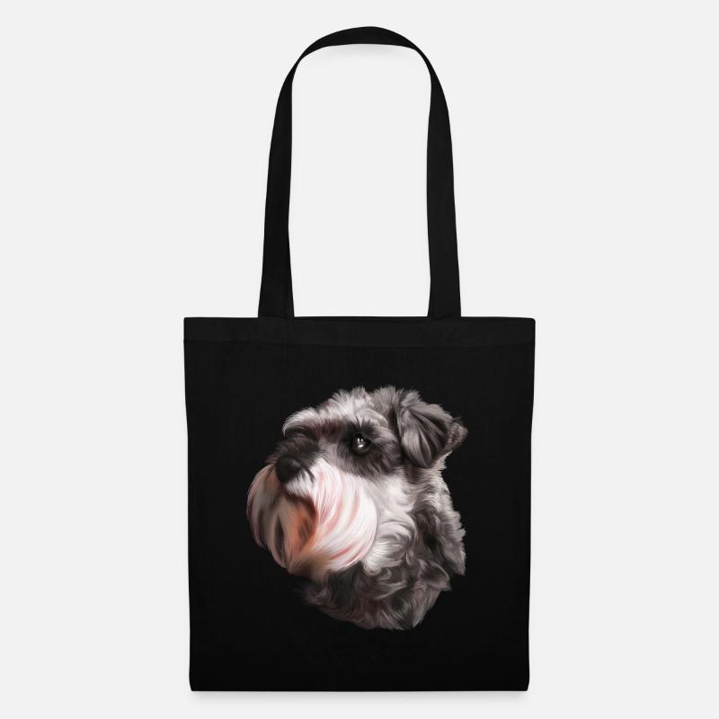 Schnauzer Riesenschnauzer Hund - Stoffbeutel - Schwarz