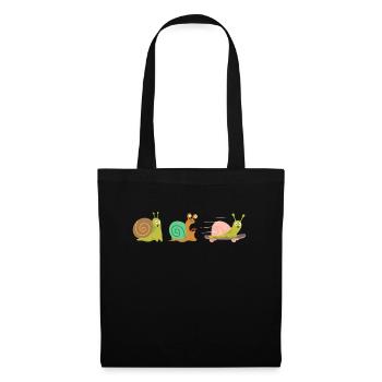 Snails Skateboard Trubo Snail Race - Tote Bag - black - Front