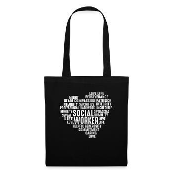 Social Sciences Social Work Profession Gift - Tote Bag - black - Front