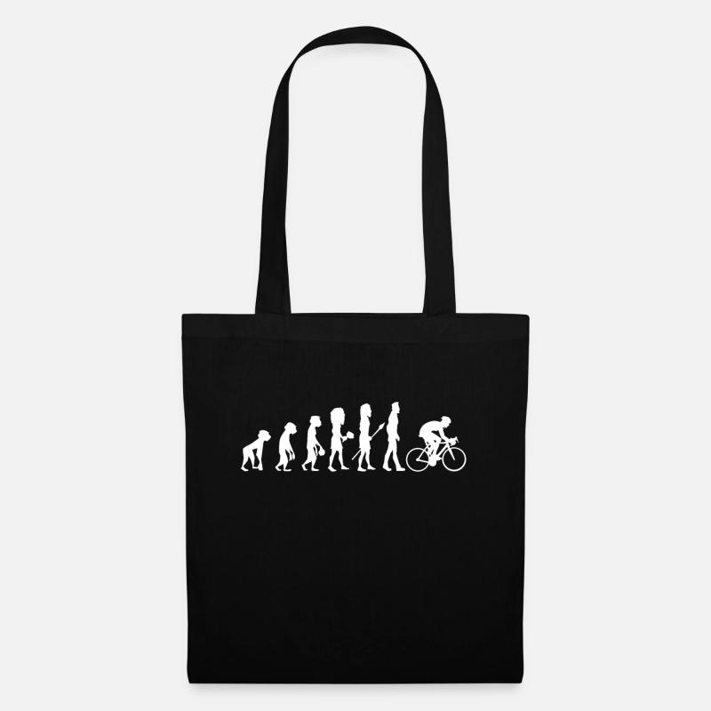 Fahrrad Rennrad Radrennen Evolution Rad Geschenk - Stoffbeutel - Schwarz