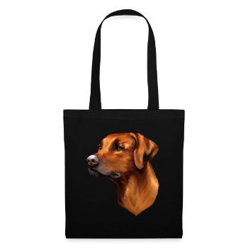 Rhodesian Ridgeback - Sac en tissu - noir - Devant