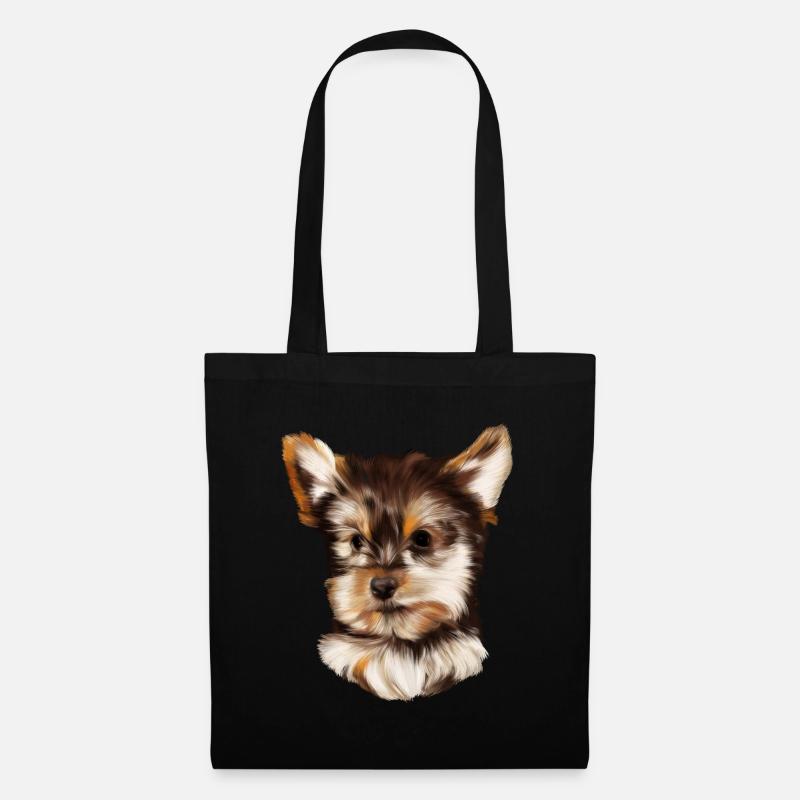 Yorkshire Terrier - Stoffbeutel - Schwarz