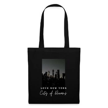 Love New York- Ville des rêves pour les fans américains - Sac en tissu - noir - Devant