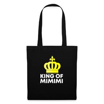 King Of Mimimi Heulsuse Nörgler Ausrede - Stoffbeutel - Schwarz - Vorne