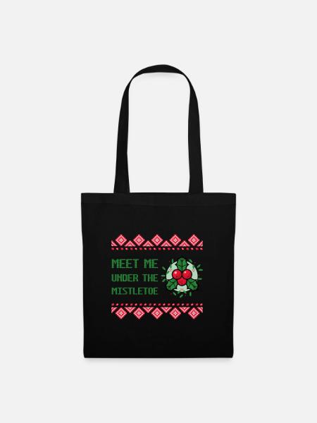 Ugly Christmas Ugly Sweater - Stoffbeutel - Schwarz