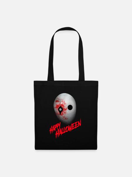 Horror Happy Halloween Horror Fan Mask - Tote Bag - black