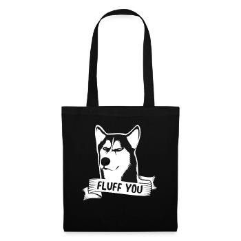 Fluff que vous concevez pour les propriétaires de chiens - Sac en tissu - noir - Devant