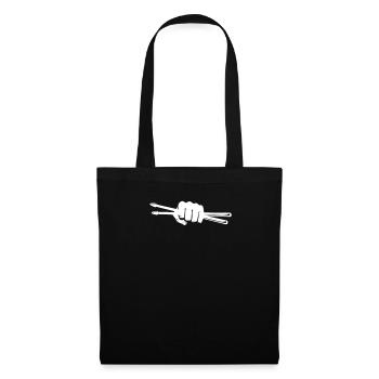 Drummer drum sticker design for band musicians - Tote Bag - black - Front