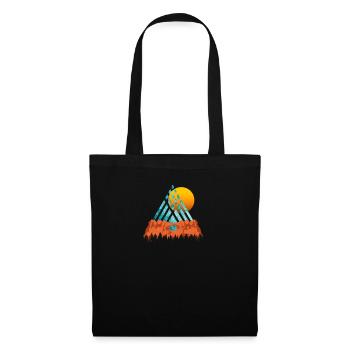 Conception de roche de montagne pour les amoureux de la nature - Sac en tissu - noir - Devant