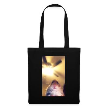 Meme Hamster Staring Front Camera - Stoffbeutel - Schwarz - Vorne