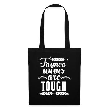 Farmer’s femme Sont durs ranch femme farmer - Sac en tissu - noir - Devant