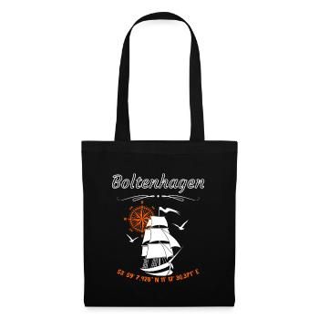 Boltenhagen sailing ship Compass Rose Baltic Sea - Tote Bag - black - Front
