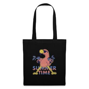 Summertime Flamingo Wasserpistole - Stoffbeutel - Schwarz - Vorne