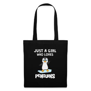 Penguins Only A Girl Who Loves Penguins - Tote Bag - black - Front