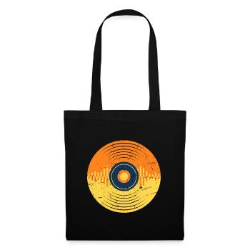 Vinyl Record LP Music Producer Waveform Musician - Tote Bag - black - Front