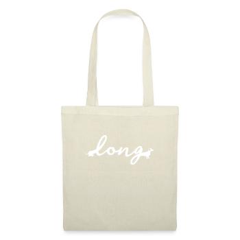 Long Dachshund Dackel Teckel - Sac en tissu - nature - Devant