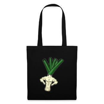 Bodybuilding Weightlifter Leek - Tote Bag - black - Front