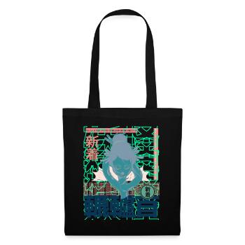 Snake anime Girl asia crazy colors - Tote Bag - black - Front