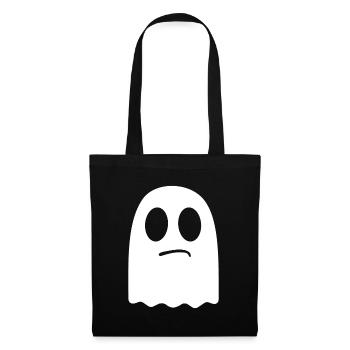 Fantôme peu impressionné - Sac en tissu - noir - Devant