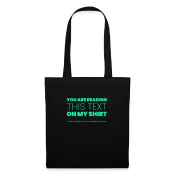Witziges Introvertiertes Design für introvertierte - Stoffbeutel - Schwarz - Vorne