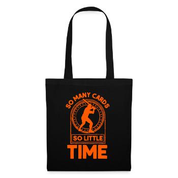 Cadeau de collectionneur de cartes de baseball - Sac en tissu - noir - Devant