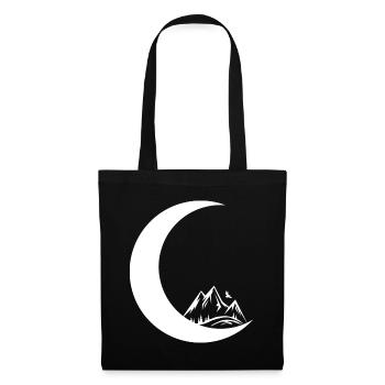 Crescent Moon - Mountain - - Tote Bag - black - Front