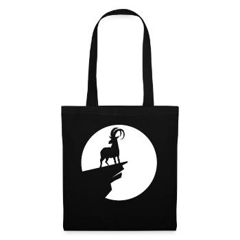 Chèvre - (7) - Sac en tissu - noir - Devant