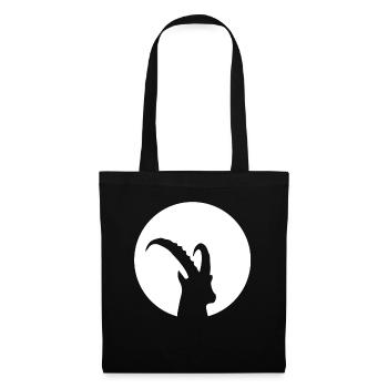 Chèvre - (7) - Sac en tissu - noir - Devant
